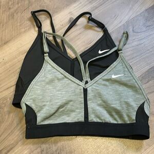 Two pack Nike Indy sports bras